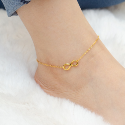 Infinity  charm  anklet